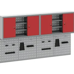 Gereedschapskast set met plank 6 pcs Gepoedercoat staal>vidaXL Sale