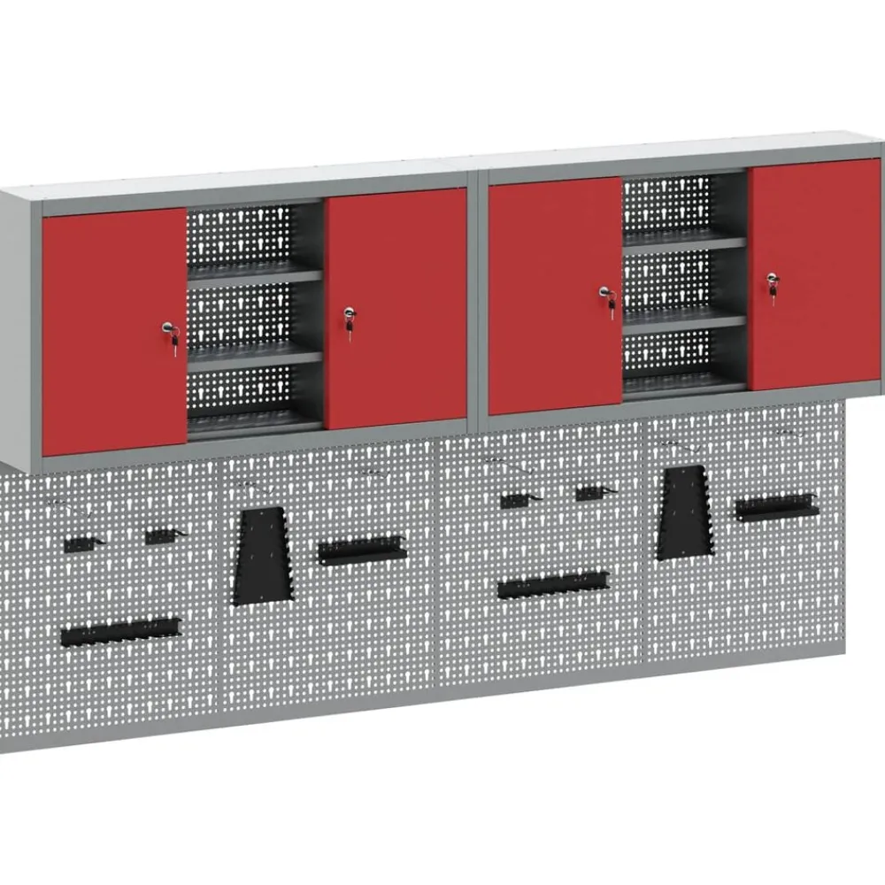 Gereedschapskast set met plank 6 pcs Gepoedercoat staal>vidaXL Sale
