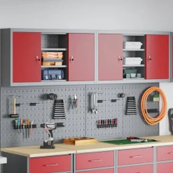 Gereedschapskast set met plank 6 pcs Gepoedercoat staal>vidaXL Sale