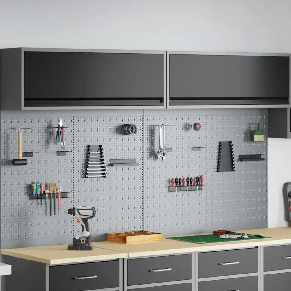 Gereedschapskast set met plank 6 pcs Gepoedercoat staal>vidaXL Sale