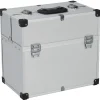 Gereedschapskoffer 38x22,5x34 cm aluminium zilverkleurig>vidaXL New