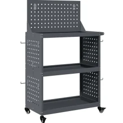 Bouwbeslag*vidaXL Gereedschapswagen 65 x 35 x 111 cm Koudgewalst staal Antraciet