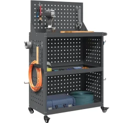 Bouwbeslag*vidaXL Gereedschapswagen 65 x 35 x 111 cm Koudgewalst staal Antraciet