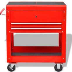 Gereedschap*vidaXL Gereedschapswagen Rood 70.5 x 37 x 71 cm Staal