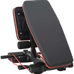 Fitness*vidaXL Gewichtbank Zwart 131 x 41 x 100 cm Gepoedercoat staal