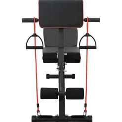 Fitness*vidaXL Gewichtbank Zwart 131 x 41 x 100 cm Gepoedercoat staal