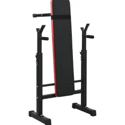 Gewichtbank Zwart 126.5 x 67 x 111 cm Gepoedercoat staal>vidaXL Best