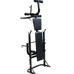 Gewichtenbank met gewichtenrek en halterset 30,5 kg><noscript><img width=