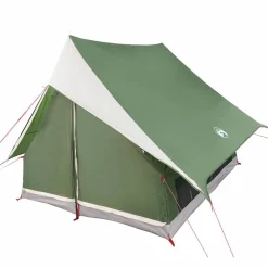 Buitensport*vidaXL Gezinstent met dak en Wit 315 x 286 x 200 cm Groen