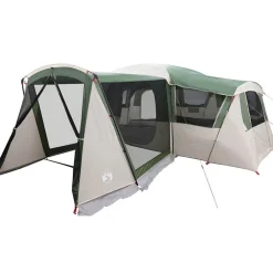 Buitensport*vidaXL Gezinstent voor 20 personen en Wit 745 x 700 x 217 cm Groen