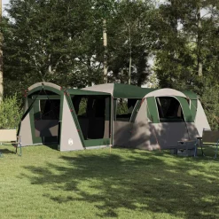 Buitensport*vidaXL Gezinstent voor 20 personen en Wit 745 x 700 x 217 cm Groen