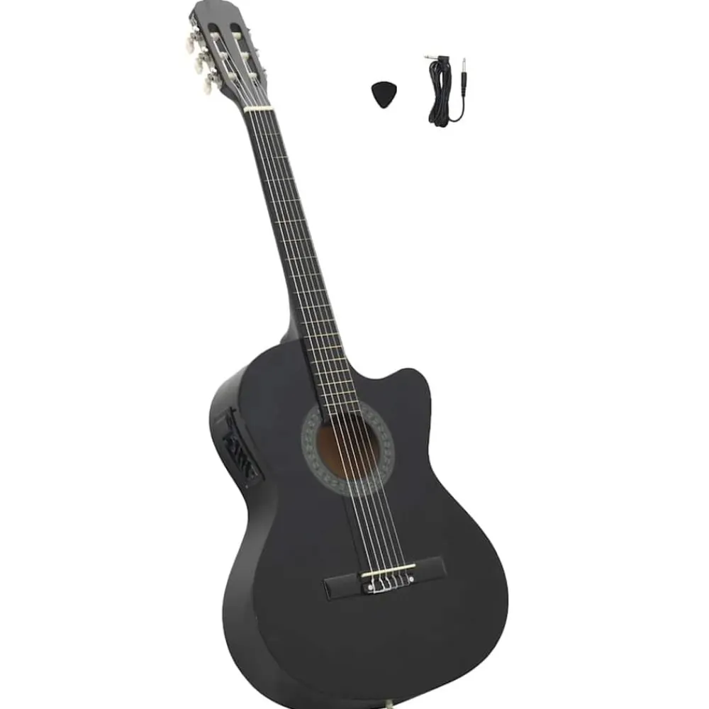 Gitaar cutaway met equalizer 6 snaren western klassiek>vidaXL Outlet