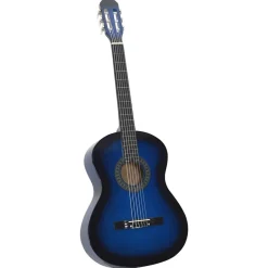 Kunst & Entertainment*vidaXL Gitaar klassiek beginner 4/4 39" lindenhout Blauw