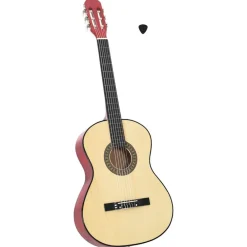 Kunst & Entertainment*vidaXL Gitaar klassiek beginner 4/4 39" lindenhout Lichtbruin