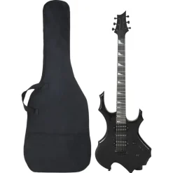 Kunst & Entertainment*vidaXL Gitaar voor beginners elektrisch met tas 4/4 39" Zwart