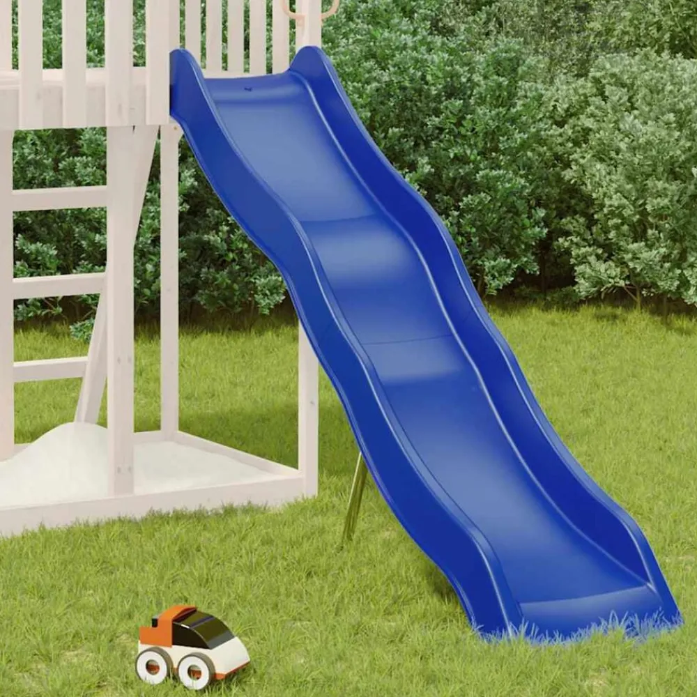 Buitenspeelgoed*vidaXL Glijbaan 210x40 cm polypropeen blauw