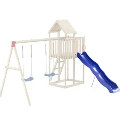 Buitenspeelgoed*vidaXL Glijbaan 210x40 cm polypropeen blauw
