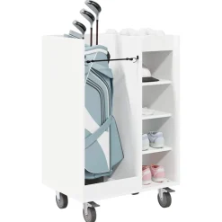 Buitensport*vidaXL Golfkast met wiel Effen 65 x 45 x 98 cm Wit