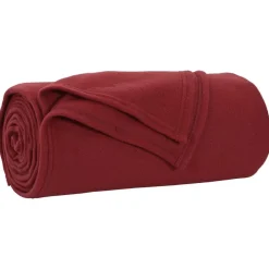 Linnengoed*vidaXL Gooi Deken Bordeaux Rood 170 x 130 cm Fleece Bordeauxrood