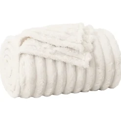 Gooi Deken Crème 150 x 130 cm Fleece>vidaXL New