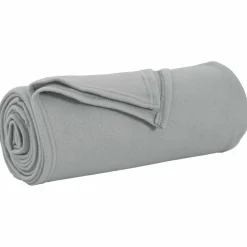 Linnengoed*vidaXL Gooi Deken 170 x 130 cm Fleece Grijs