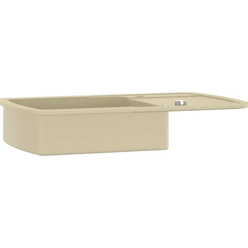 Sanitair & Loodgietersbenodigdheden*vidaXL Gootsteen enkele bak graniet Beige