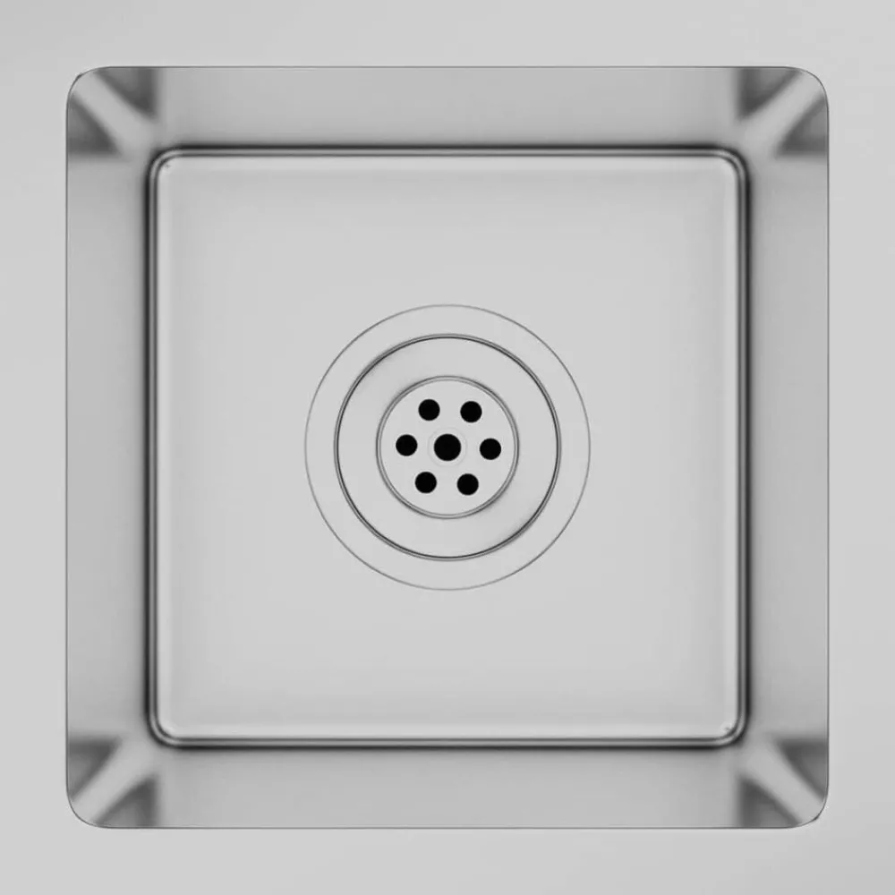 Sanitair & Loodgietersbenodigdheden*vidaXL Gootsteen handgemaakt roestvrij staal Zilver