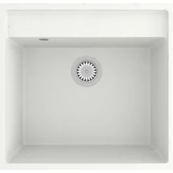 Sanitair & Loodgietersbenodigdheden*vidaXL Gootsteen met overloopgat graniet Wit