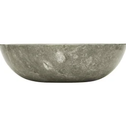 Sanitair & Loodgietersbenodigdheden*vidaXL Gootsteen Ø40x12 cm marmer Grijs