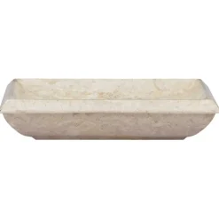 Sanitair & Loodgietersbenodigdheden*vidaXL Gootsteen 50x35x10 cm marmer crèmekleurig Cr&egrave;me