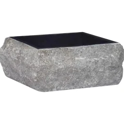 Sanitair & Loodgietersbenodigdheden*vidaXL Gootsteen 30x30x13 cm marmer Zwart
