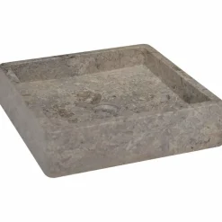 Sanitair & Loodgietersbenodigdheden*vidaXL Gootsteen 40x40x10 cm marmer Grijs