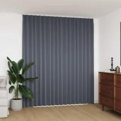 Woon- & Tuinaccessoires*vidaXL Gordijn verduisterend met haken 290x245 cm Grijs