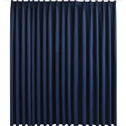 Woon- & Tuinaccessoires*vidaXL Gordijn verduisterend met haken 290x245 cm Blauw