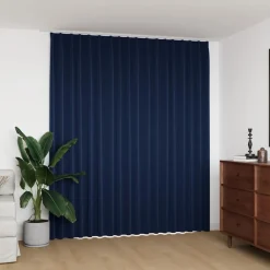 Woon- & Tuinaccessoires*vidaXL Gordijn verduisterend met haken 290x245 cm Blauw