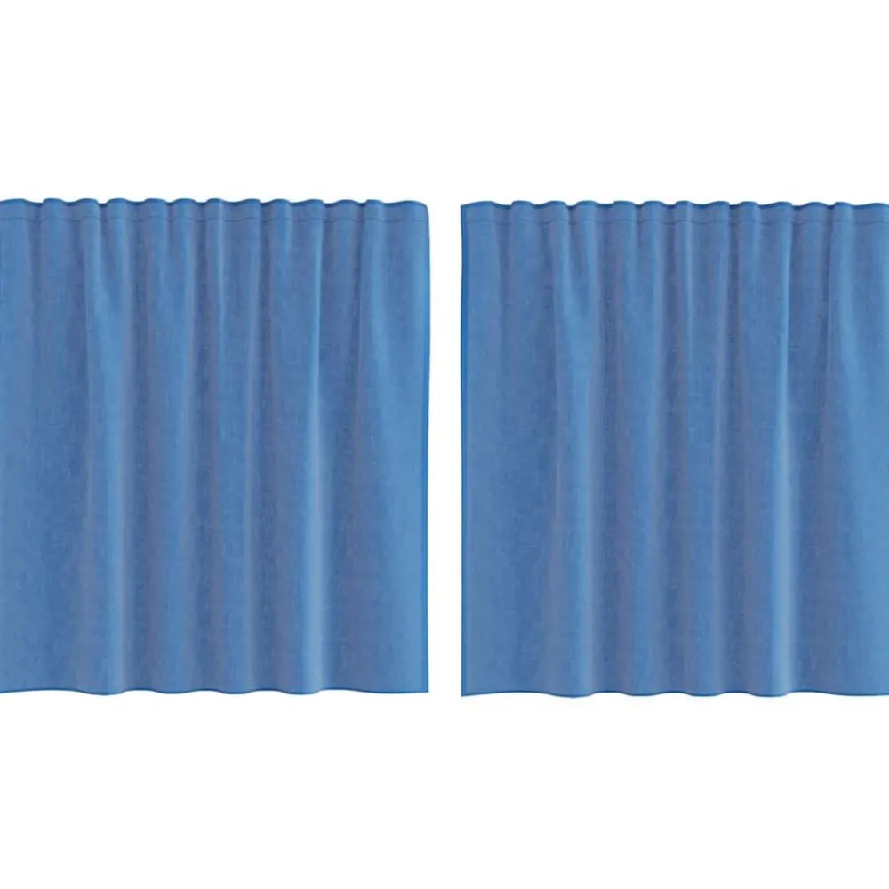 Woon- & Tuinaccessoires*vidaXL Gordijnen voile met roedezakken 2 st koningsblauw