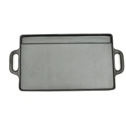 Grillplaat dubbelzijdig 50x23 cm gietijzer>vidaXL Outlet