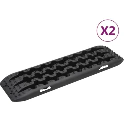 Voorbereiding Op Noodsituaties*vidaXL Gripplaten 2 st 106x30,5x7 cm nylon Zwart