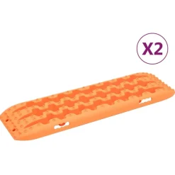 Voorbereiding Op Noodsituaties*vidaXL Gripplaten 2 st 106x30,5x7 cm nylon Oranje