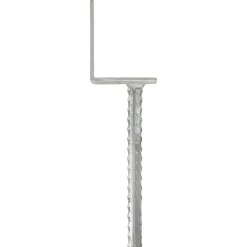 Bouwbeslag*vidaXL Grondankers 6 st 8x6x30 cm gegalvaniseerd staal zilverkleurig