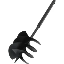 Gereedschap*vidaXL Grondboor met handvat 250 mm met verlengbuis 12 m staal