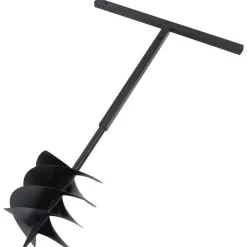 Gereedschap*vidaXL Grondboor met handvat 250 mm met verlengbuis 8 m staal