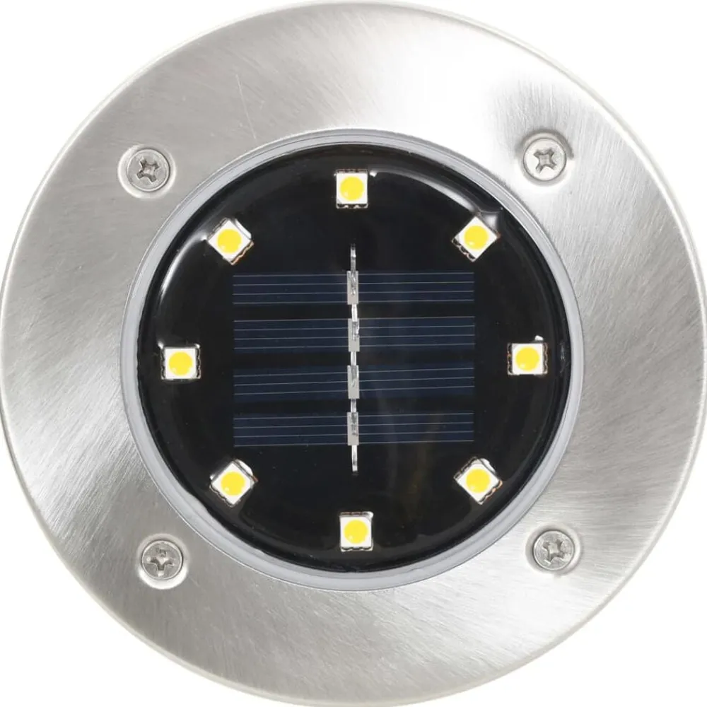 Verlichting*vidaXL Grondlampen 8 st solar LED Warmwit