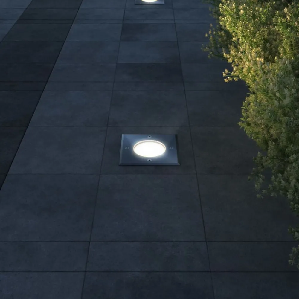 Verlichting*vidaXL Grondspots voor buiten 3 st vierkant