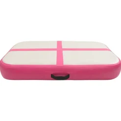 Gymnastiekmat met pomp opblaasbaar 60x100x15 cm PVC roze><noscript><img width=