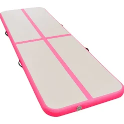 Gymnastiekmat met pomp opblaasbaar 300x100x10 cm PVC>vidaXL