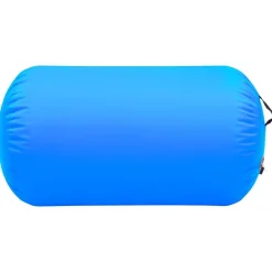 Fitness*vidaXL Gymnastiekrol met pomp opblaasbaar 100x60 cm PVC Blauw