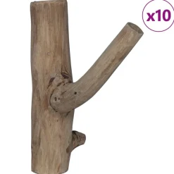 Haak Bruin 4 x 4 x 14 cm Massief Gerecycled Hout><noscript><img width=