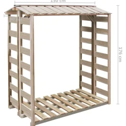 Houtkachel- & Haardaccessoires*vidaXL Haardhoutopslag 150x90x176 cm geïmpregneerd grenenhout