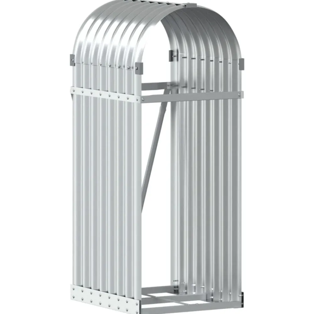 Haardhoutopslag 40x45x100 cm gegalvaniseerd staal kleurig>vidaXL Sale